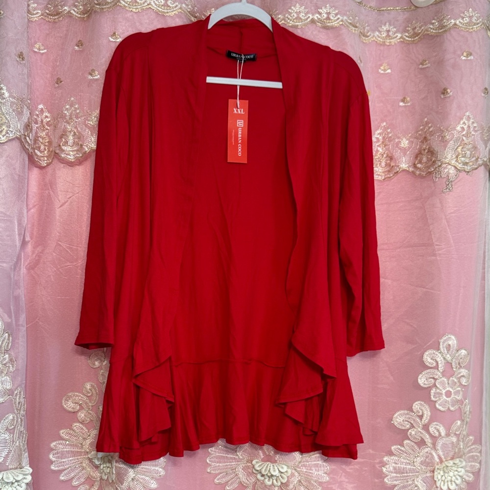 Urban Outfitters Vibrant Red Cardigan